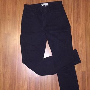 Black high waisted skinny jeans